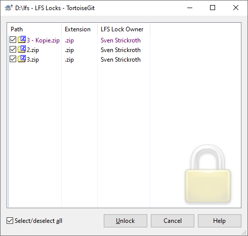 Locks Dialog