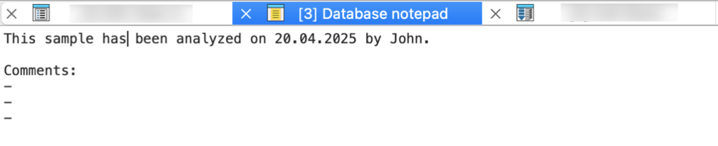 Notepad view